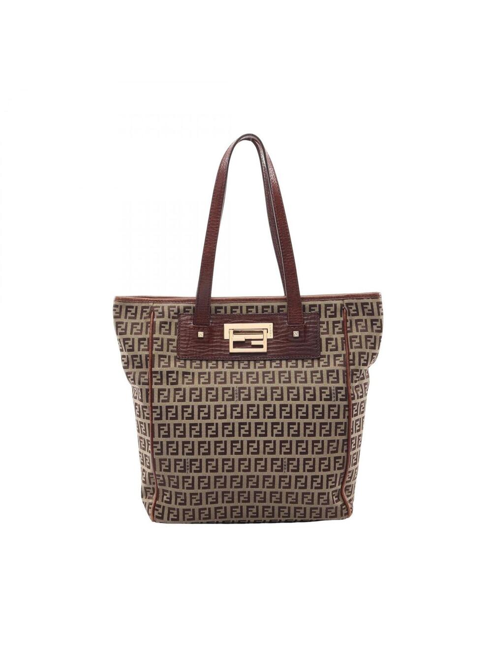 Fendi Zucchino Tote Shoulder Bag Canvas #343525F39B
